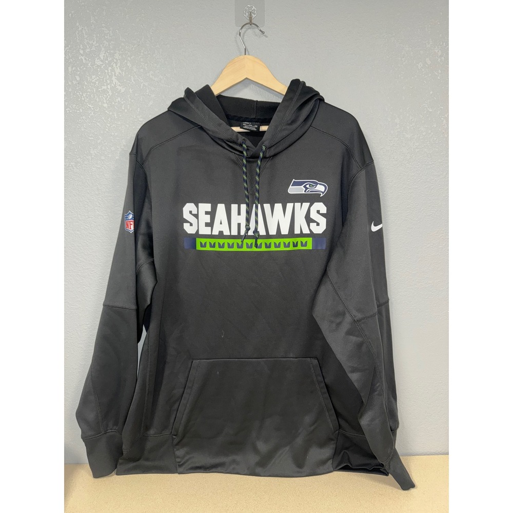 Nike NFL Seattle Seahawks Dri-FIT Hoodie XXL Gray Onfield Apparel Sweatshirt